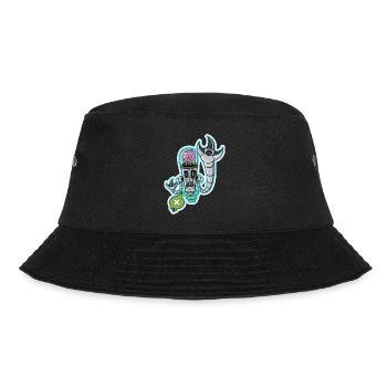 Gehirnmaschine - Bucket Hat - Schwarz - Vorne - Lela (165cm)