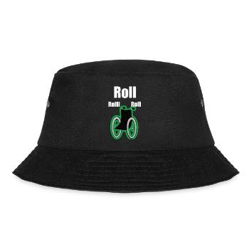 Rollstuhl - Bucket Hat - Schwarz - Vorne - Lela (165cm)