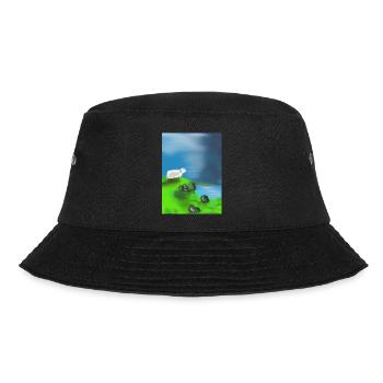 Sheep on rocks in front of the water - Bucket Hat - black - Front - Lela (165cm)