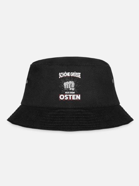 Schöne Grüße aus dem Osten: Starke Ossi Power - Bucket Hat - Schwarz