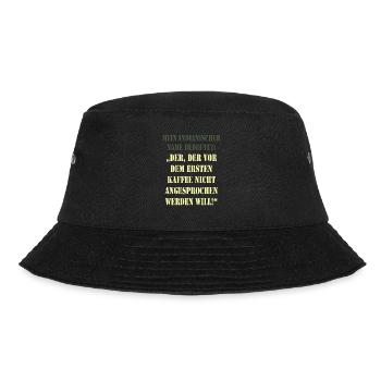 Spruch Indianer - Bucket Hat - Schwarz - Vorne - Lela (165cm)