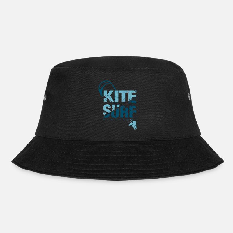 KITE SURF 3 - Bucket Hat - Schwarz