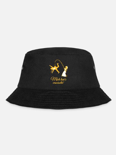 Mich Hat’s Erwischt! (Bräutigam, Angel, JGA, 2C) - Bucket Hat - Schwarz