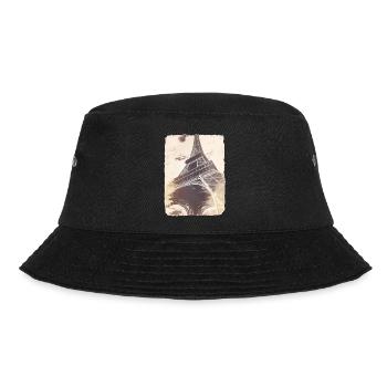 Paris Eiffelturm Tour Eiffel Frankreich France - Bucket Hat - Schwarz - Vorne - Lela (165cm)