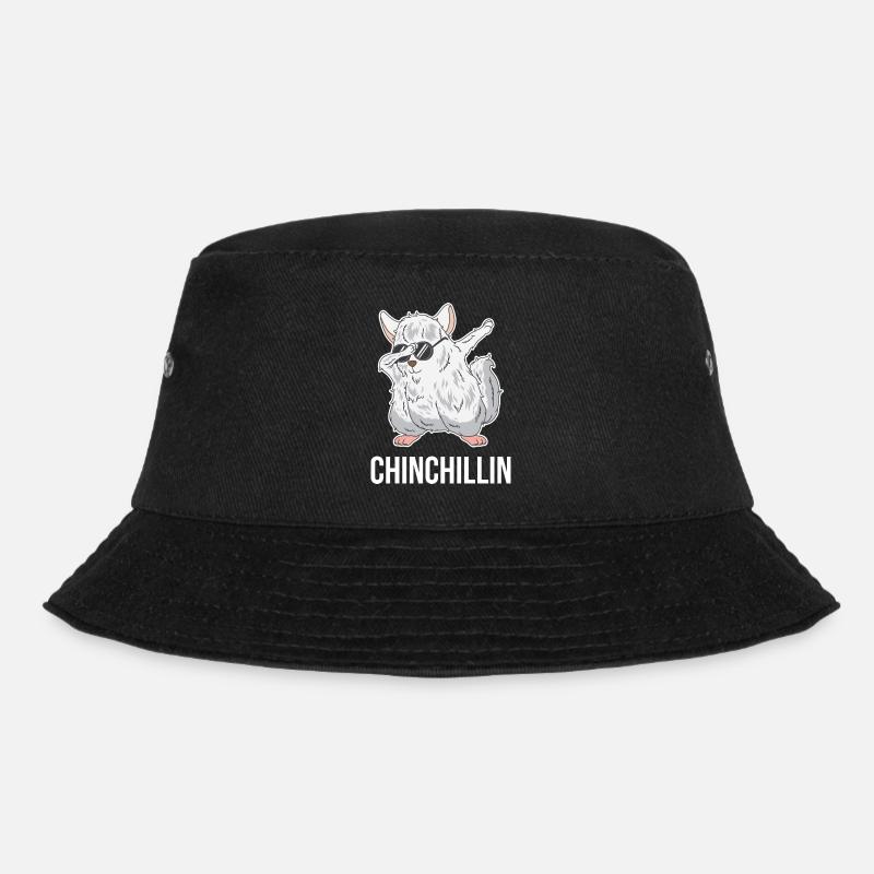 Tamponner Chinchillas Chinchillin cadeau pour rongeurs - Bob - noir