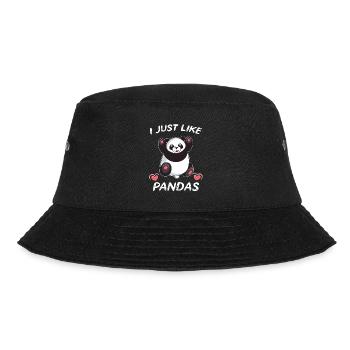 Niedlicher Panda ich liebe Pandas - Bucket Hat - Schwarz - Vorne - Lela (165cm)