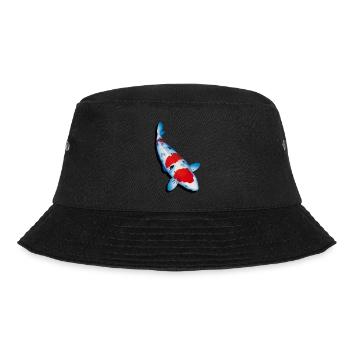 Koi - Bucket Hat - Schwarz - Vorne - Lela (165cm)