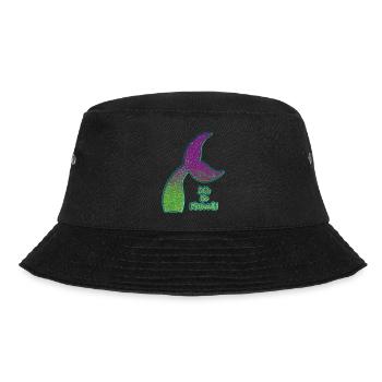 Colorful mermaid fin - Bucket Hat - black - Front - Lela (165cm)