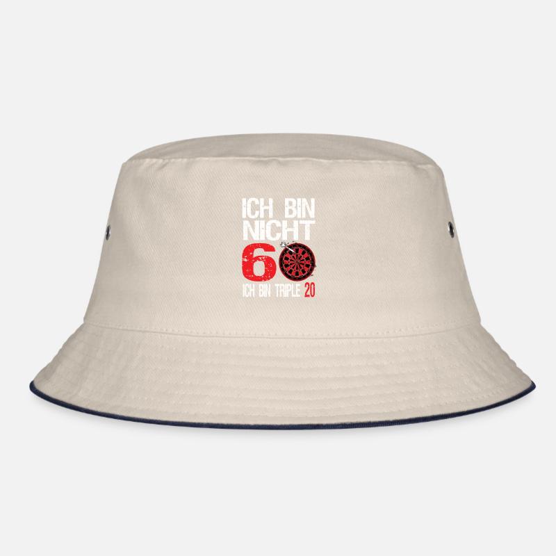 Ich bin nicht 60 ich bin triple 20 Bucket Hat