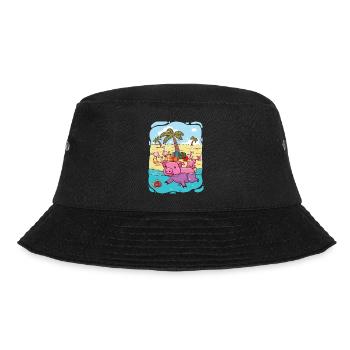 Tropical Christmas - Bucket Hat - black - Front - Lela (165cm)