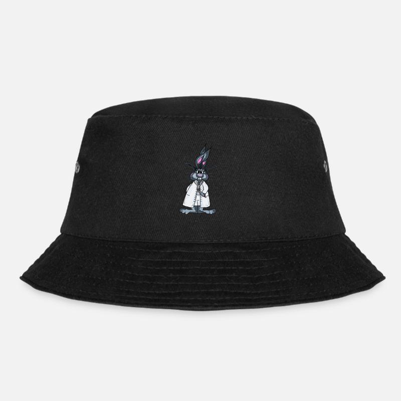 Hase Arzt - Bucket Hat - Schwarz