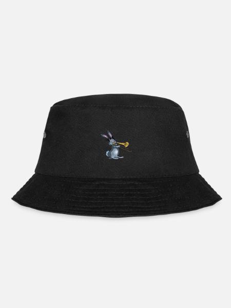 Hase Posaune - Bucket Hat - Schwarz