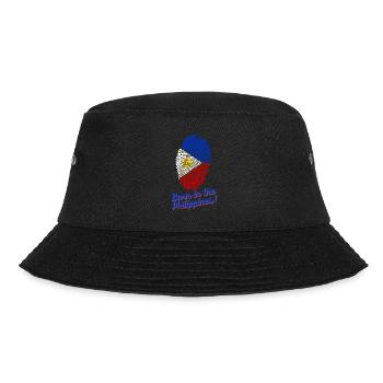 Born in the Philippines - Bucket Hat - Schwarz - Vorne - Lela (165cm)