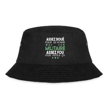 Militaire Armée Régiment Soldat Humour Cadeau - Bob - noir - Devant - Lela (165cm)