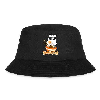 Neko Ramen Katze, lustige Ramen Katze, Ramen, Ramen Geschenk - Bucket Hat - Schwarz - Vorne - Lela (165cm)