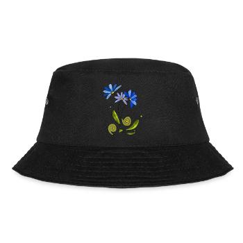 Blumen - Bucket Hat - Schwarz - Vorne - Lela (165cm)