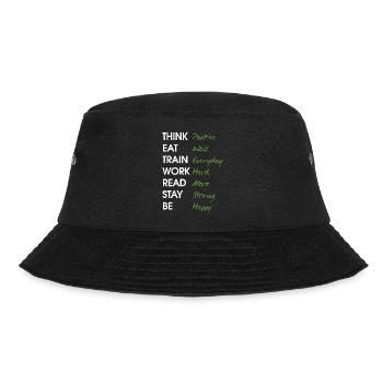 Think positive Eat well Train Everyday Work Hard - Bob - noir - Devant - Lela (165cm)