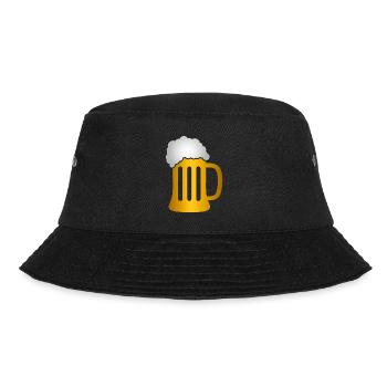 Bierbecher-Logo - Bucket Hat - Schwarz - Vorne - Lela (165cm)