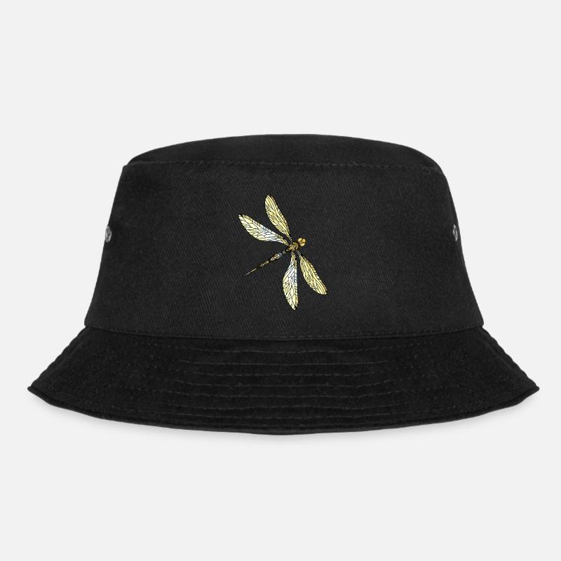 Dragonfly - Bucket Hat - black