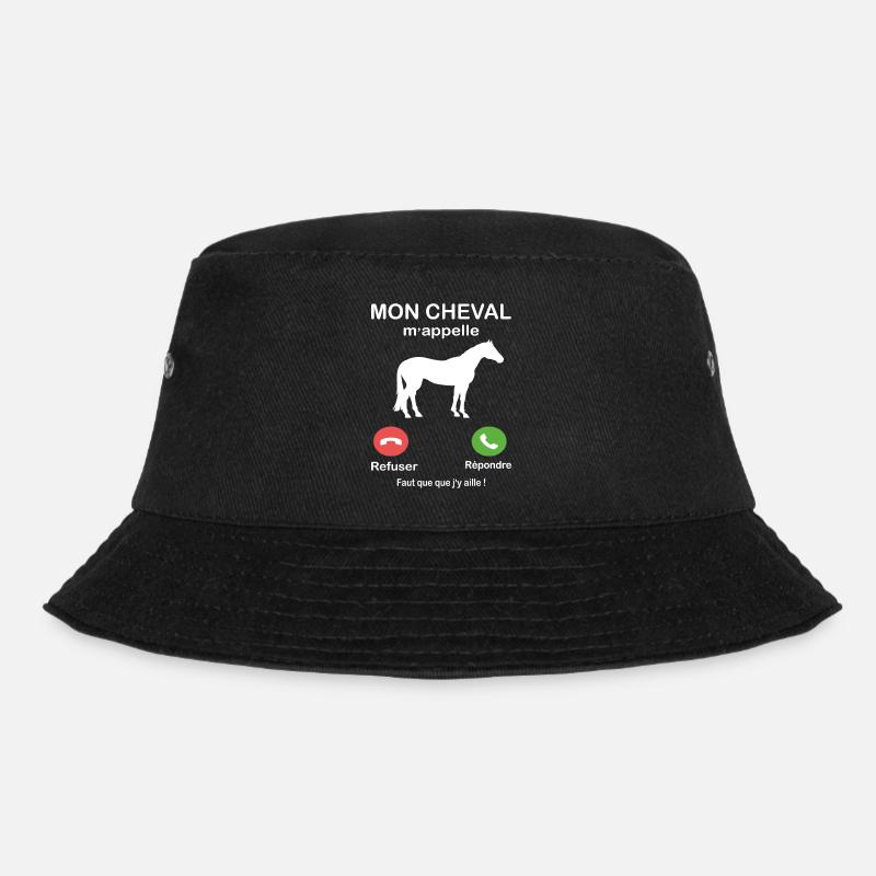 Mon Cheval m'appelle faut que j'y aille - Bob - noir