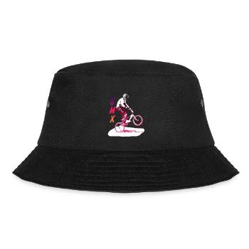 bmx rasse - Bucket Hat - Schwarz - Vorne - Lela (165cm)