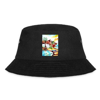 EG Urlaub I Gran Canaria I Insel I Geschenkidee - Bucket Hat - Schwarz - Vorne - Lela (165cm)