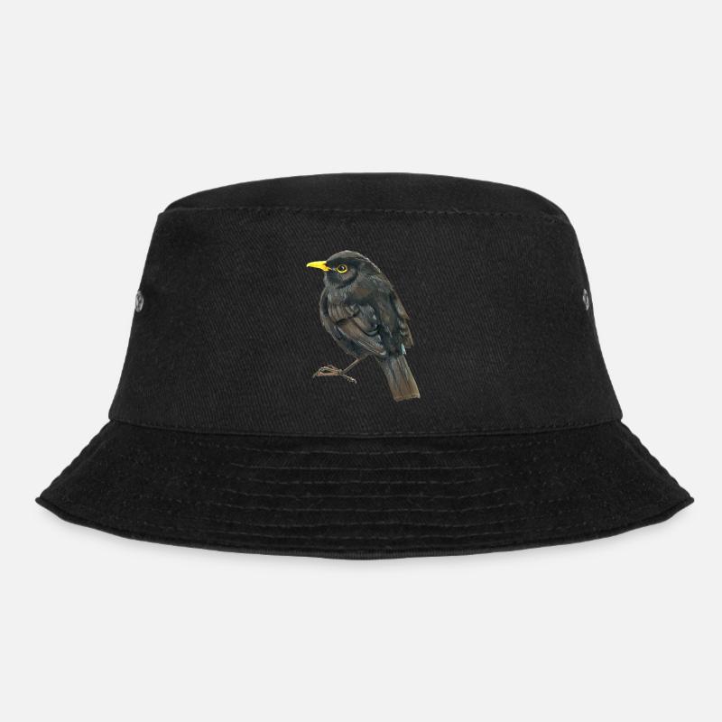 Amsel - Bucket Hat - Schwarz