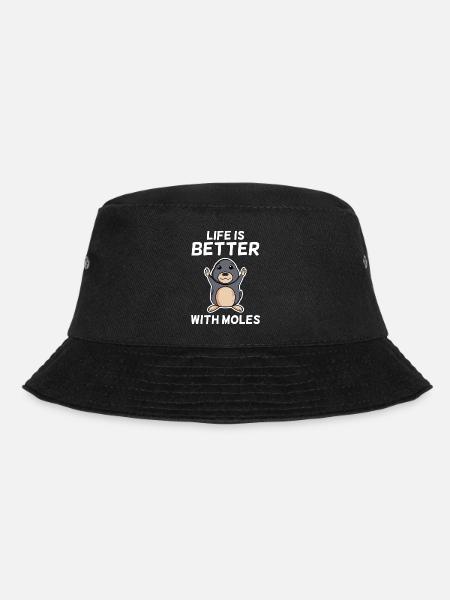 mole - Bucket Hat - black