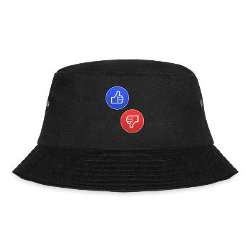 Thumbs up thumbs down Yes no Yes No Gift - Bucket Hat - black - Front - Lela (165cm)
