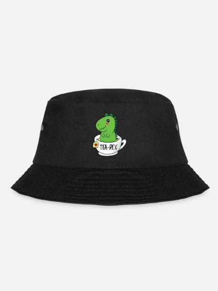 Tea Rex - Bucket Hat - Schwarz