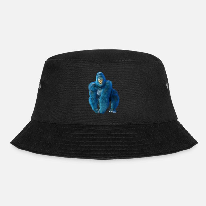 Gorilla Kraft - Bucket Hat - Schwarz
