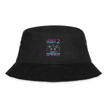 12th Birthday Level 12 Complete Retro Boys Game - Bucket Hat - black - Front - Lela (165cm)