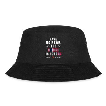 HABEN SIE KEINE ANGST DER NORWEGER IST HIER - Bucket Hat - Schwarz - Vorne - Lela (165cm)