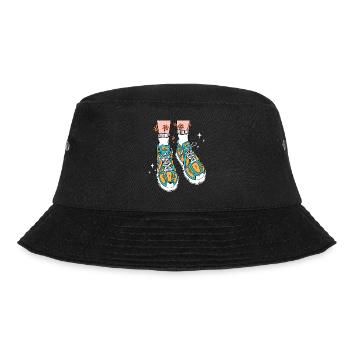 BLUMEN SCHUHE - Bucket Hat - Schwarz - Vorne - Lela (165cm)