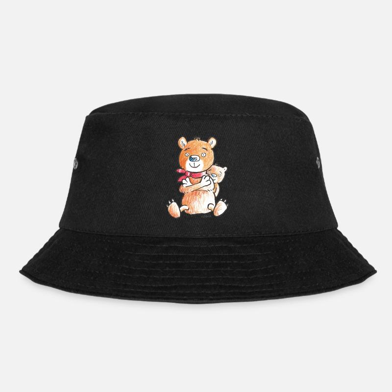Der große und der kleine Bär - Bucket Hat - Schwarz