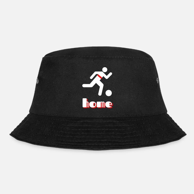Stuttgart home mit roten Brustring - Bucket Hat - Schwarz