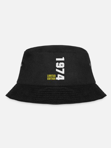 Geburtstag 1974 Geboren Limitierte Edition Design - Bucket Hat - Schwarz