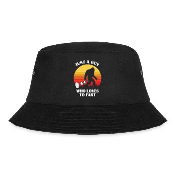 Just a man who loves to fart - Big Foot - Bucket Hat - black - Front - Lela (165cm)