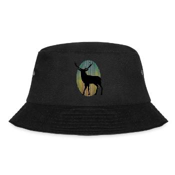Hirsch - Bucket Hat - Schwarz - Vorne - Lela (165cm)