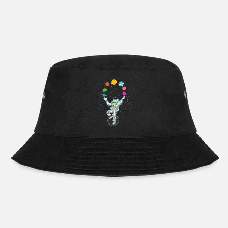Astronaut jonglieren - Bucket Hat - Schwarz
