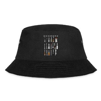Super Space Rockets - Bucket Hat - black - Front - Lela (165cm)