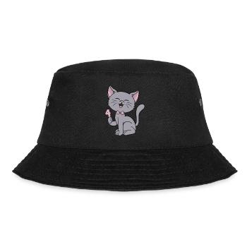 4 ans fille drôle chat 4ème anniversaire - Bob - noir - Devant - Lela (165cm)