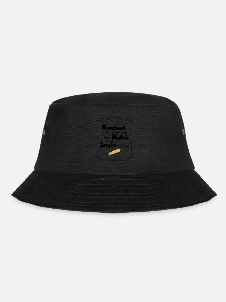 Nudeln - Bucket Hat - Schwarz