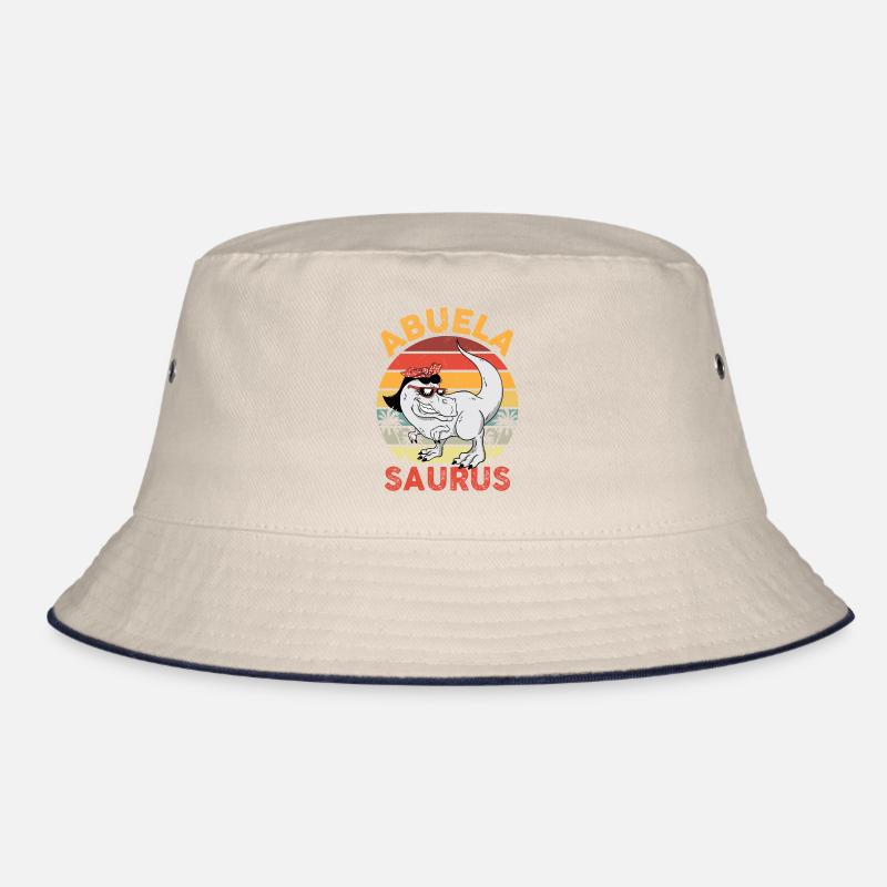 Abuela Saurus Funny Dinosaur Lover Mothers Day Bucket Hat
