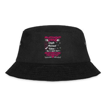 Lustig Seine und ihre Geschenkidee Atemtherapeutin - Bucket Hat - Schwarz - Vorne - Lela (165cm)