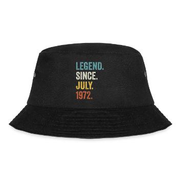 50 Years Old Legend Since July 1972 50th Birthday - Bucket Hat - black - Front - Lela (165cm)