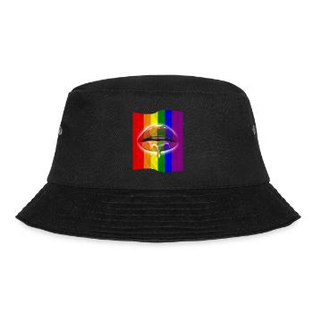 Aufrichtige und wahre LGBT-Liebe - Bucket Hat - Schwarz - Vorne - Lela (165cm)