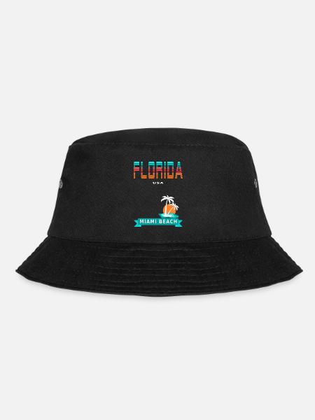 Florida USA - Miami Beach /Palmiers Soleil Vintage - Bob - noir