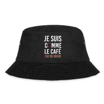 J'ai Un Grain Comme Le Café Expression Humour - Bob - noir - Devant - Lela (165cm)