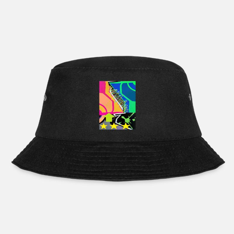 Graffiti Flag 1 - Bucket Hat - black